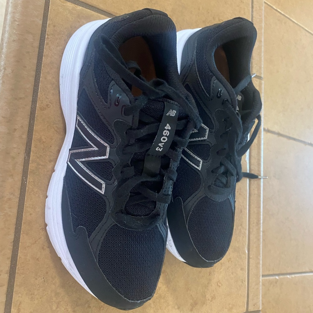 New Balance Black and White Athletic Shoes